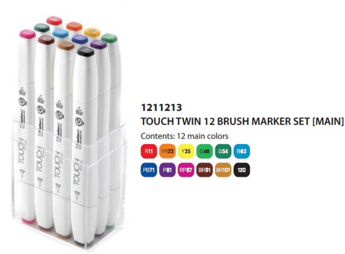Touch Twin Brush Marker singles